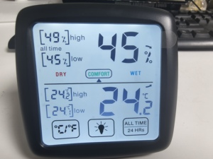 Interior Exterior Uso en el hogar <span class=keywords><strong>Digital</strong></span> Negro LCD Termómetro Higrómetro Temperatura - Product Image 3