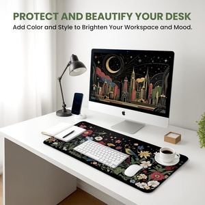 Alfombrilla de Escritorio Personalizada Estética, Linda Alfombrilla de Goma para Juegos con Diseño de Jardín Encantado, Protector de Escritorio, Decoración de Trabajo, 315" X 118", Bonita Alfombrilla de Ratón Antideslizante - Product Image 6