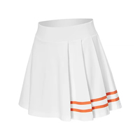 Rok tenis wanita, dipersonalisasi lapisan ganda rok tenis Golf Badminton Olahraga gaun pendek Warna cocok untuk sekolah pemuda