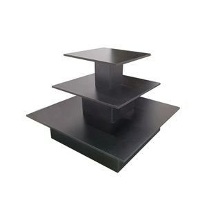 Commercio all'ingrosso della fabbrica di HIKUYA 3 tier tavolo quadrato rettangolo tavolo di legno al dettaglio tavolo da esposizione <span class=keywords><strong>per</strong></span> <span class=keywords><strong>gioielleria</strong></span> negozio di vestiti - Product Image 6