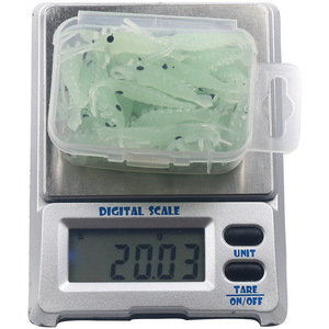 Señuelo luminoso para camarones, 3 cm, 50 unidades, cebo biónico de silicona para pesca en agua dulce - Product Image 2