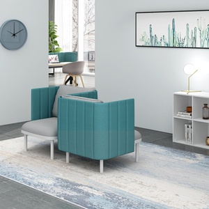 MEET&CO Precio de Fábrica al por Mayor, Conjunto de Sofás Modernos para Oficina, Tipo de Tela: Cabina de Reuniones para Oficina, Cabina Telefónica para Oficina con Escritorio - Product Image 5