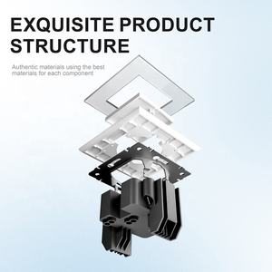 Prises et interrupteurs Norme européenne 1 gang 1 voie Interrupteur 2 voies avec indicateur LED Électricité Interrupteur mural européen - Product Image 5