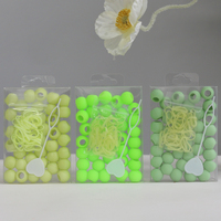 Großhandel mehrere Farben Silikon Haar perlen sichere ungiftige Boxed Bead Set für Kinder