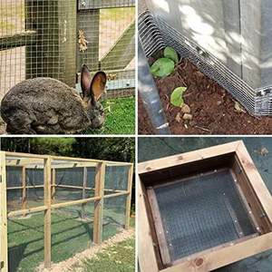 1/2" Trap Wire Vinyl Coated Welded Square Mesh 24 Inch X 100 ft Galvanized Welded Steel Wire Mesh Fence 19 Gauge Hardware Cloth - Product Image 5