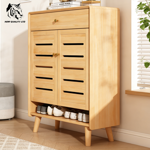 Mueble zapatero de madera para sala de estar, nuevo diseño, estilo moderno, MOQ bajo, personalizable, precio competitivo, suministro directo de fábrica, dropshipping. - Product Image 3