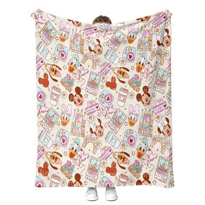 Produits Tendances 2026 Nouveautés Couvertures Polaires Imprimées Personnages de Dessins Animés et Anime pour Enfants et Adultes - Product Image 4