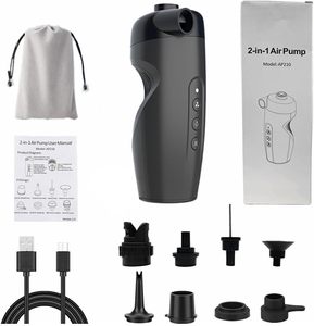 Bomba de Aire Eléctrica Recargable Portátil, Mini <span class=keywords><strong>Inflador</strong></span> de Aire Inalámbrico para Tablas de SUP, Flotadores de Piscina y Colchones Inflables - Product Image 2