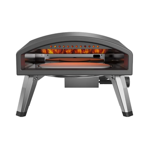 <span class=keywords><strong>Four</strong></span> à gaz rotatif d'équipement de cuisson de pizza portative avec la pierre <span class=keywords><strong>tournante</strong></span> pour le camion de nourriture de boulangerie tournant pour le fabricant de pizza de cuisine à la maison - Product Image 4