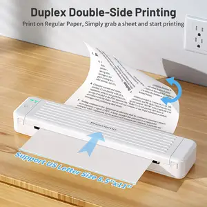 Phomemo A4 Paper P831 Small Compact Mobile Portable Transfer Printer Bluetooth Wireless For Travel Printing