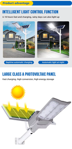 Highefficiency năng lượng mặt trời ánh sáng đường phố HS mã compliant 300W Mono Silicone Bảng điều chỉnh dẫn ánh sáng đường bộ - Product Image 2