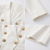 Ensemble de tailleur blanc pour femme, ensemble de tailleur de bureau pour femme, ensemble de tailleur professionnel pour femme, ensemble de tailleur deux pièces pour femme