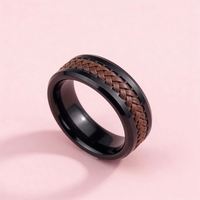 Bague de fiançailles et de mariage tendance, ajustement confortable biseauté, 8 mm, incrustation en bois de koa, carbure de tungstène, pierre précieuse, pour homme et femme