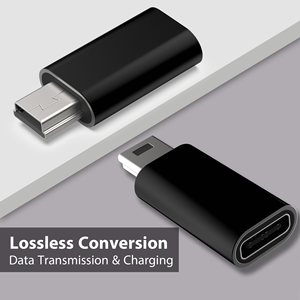 Adaptador de Tipo C a Mini USB, Carga Rápida, Transferencia de Datos, <span class=keywords><strong>Convertidor</strong></span> de USB C Hembra a Mini USB Macho para Cámaras, <span class=keywords><strong>MP3</strong></span>, <span class=keywords><strong>MP4</strong></span>, PSP, GPS, Radio - Product Image 6