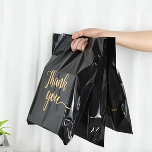 Custom Print Logo High Quality <b>Plastic</b> Shopping Bag HDPE <b>Plastic</b> <b>Packaging</b> Die Cut Handle Carry Bag - Product Image 1