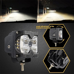 LLevo ámbar blanco doble color 3 pulgadas cubo Tirador Lateral LED pod luz para Suv <span class=keywords><strong>4x4</strong></span> Offroad Atv - Product Image 6
