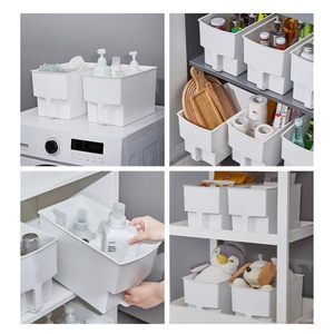 High Quality Creative Home <b>Kitchen</b> <b>Storage</b> Organization for High Cabinets Plastic Pantry <b>Storage</b> <b>Box</b> Bins Cabinet Organizer - Product Image 5