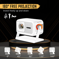 Proyector LED Inteligente 4K Nativo 1080P de Fábrica OEM, Android 14, WiFi 6, Enfoque Automático 5.2, HIFI Estéreo, Portátil, para Cine en Casa