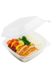 Caja Desechable de PP de 9x9 Pulgadas Apta para Microondas con Función de Seguridad Integrada para Fideos, Sándwiches y Pizza - Product Image 4