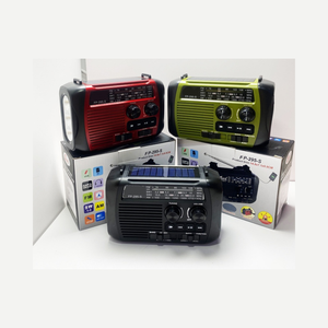 Radio de Emergencia Portátil Solar con Manivela AM FM SW, Linterna LED y Banco de Energía para Uso en Exteriores - Product Image 5