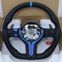 Volant en cuir bleu M pour BMW F07 F30 F12 F15 F34 F35 F36 F22 F32 M3 M5 X5 E70 E71 E90