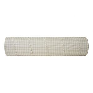 Soft Tear Resistant Recycled Polyester Gingham Beige Fun Crawling <b>Tunnel</b> for Toddler, Baby, Children Indoor <b>Play</b> - Product Image 3