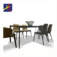 Pieds de table en métal réglables en hauteur, durables, chromés noirs, pour bureau moderne, usage intensif, idéal pour salle de réunion