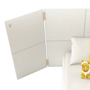 Nouveau mobilier de chambre italien, lit king size extra large avec panneau mural, design moderne et luxueux en cuir, conception modulaire écologique, fabriqué en Chine - Product Image 3