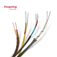 J K T S E B type PVC, caoutchouc de silicone, fil de capteur de câble thermocouple isolé en fibre de verre