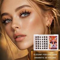 ICONSIGN faux cils naturels DIY auto-adhésifs vegan fox eye full strip lashes extensions