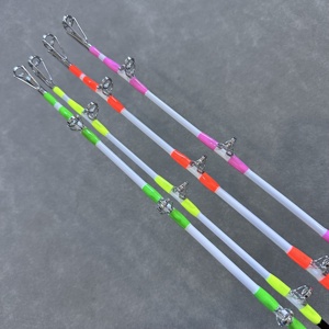 7'6 "nouveau <span class=keywords><strong>pas</strong></span> <span class=keywords><strong>cher</strong></span> filature bateau leurre tige personnalisée en Fiber de verre résine époxy fibre de verre pêche poisson-chat lueur tige - Product Image 4