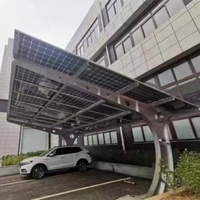 Système de montage de carport solaire en aluminium galvanisé à chaud de haute qualité, résistant à la rouille, pour l'extérieur, structure de carport solaire Jingshuo