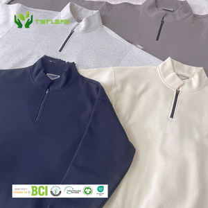 Sweat à capuche personnalisé durable 100% coton pour hommes Sweat-shirt surdimensionné à col montant et demi-fermeture éclair pour l'hiver numérique - Product Image 1