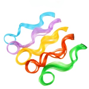 แฮร์พีซแ<span class=keywords><strong>บ</strong></span><span class=keywords><strong>บ</strong></span>คลิปหนีบ<span class=keywords><strong>ผม</strong></span>สังเคราะห์ ทนความร้อนสูง <span class=keywords><strong>ผม</strong></span><span class=keywords><strong>ลอน</strong></span>ธรรมชาติ ไฮไลท์<span class=keywords><strong>สี</strong></span>สันสดใส สำหรับเด็กผู้หญิง - Product Image 2