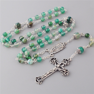 Cuentas <span class=keywords><strong>de</strong></span> piedra <span class=keywords><strong>de</strong></span> ágata <span class=keywords><strong>de</strong></span> Línea Verde <span class=keywords><strong>de</strong></span> 6mm con cuentas <span class=keywords><strong>de</strong></span> cuentas, cuentas <span class=keywords><strong>de</strong></span> piedras preciosas <span class=keywords><strong>de</strong></span> 8mm con tapas, collar <span class=keywords><strong>de</strong></span> <span class=keywords><strong>Rosario</strong></span> con centro <span class=keywords><strong>de</strong></span> <span class=keywords><strong>Nuestra</strong></span> <span class=keywords><strong>Señora</strong></span> <span class=keywords><strong>de</strong></span> <span class=keywords><strong>Guadalupe</strong></span> - Product Image 5