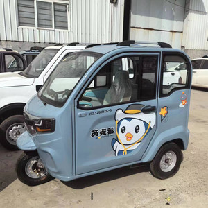 Scooter Elettrico a Tre Ruote Completamente Chiuso con Targa Nazionale, Fattura Disponibile, Piccola Auto Familiare per Trasporto e Ritiro - Product Image 4