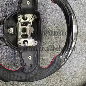 พวงมาลัยมือจับหนังคาร์บอนไฟเบอร์แบบมีรูพรุนที่นิยมมากที่สุดสำหรับดอดจ์ชาเลนเจอร์พวงมาลัยรถยนต์ - Product Image 4