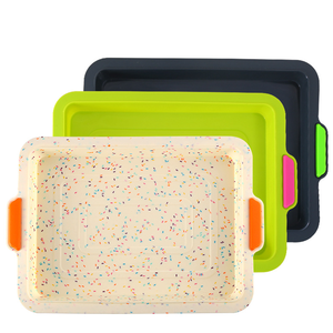 ถาดอบเค้กซิลิโคนเกรดอาหารถาดอบขนมปังปราศจากสาร BPA ถาดอบขนมปังฝรั่งเศสทรงสี่เหลี่ยมผืนผ้า<span class=keywords><strong>ทน</strong></span><span class=keywords><strong>ความ</strong></span><span class=keywords><strong>ร้อน</strong></span>สำหรับงานปาร์ตี้ - Product Image 3