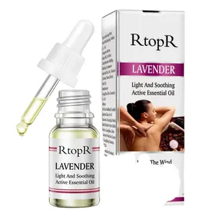 RtopR-aceite de masaje corporal de lavanda puro para la piel, aceite antienvejecimiento de jengibre para extracto, gota para aliviar el dolor, reducir la ansiedad y dormir mejor