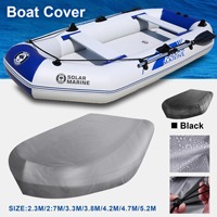 ISURE MARINE Extra Épais 210D Oxford Tissu Bateau Couverture Étanche En Caoutchouc Gonflable Bateau Couverture Anti-Poussière Marine Fournitures