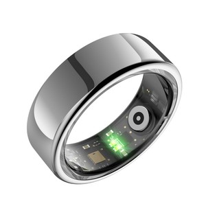 แหวนอัจฉริยะรุ่นล่าสุด R9 R09 Sr09 Ai พร้อมที่ชาร์จ นาฬิกาชุบทอง ตรวจวัดอัตราการเต้นของหัวใจ สีเงิน พร้อมกล่องชาร์จ สำหรับผู้สูงอายุ - Product Image 6