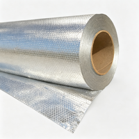 Barrière contre la vapeur en tissu tissé avec isolation en feuille métallique, feuille métallique laminée ignifuge pour toiture, certifiée ISO