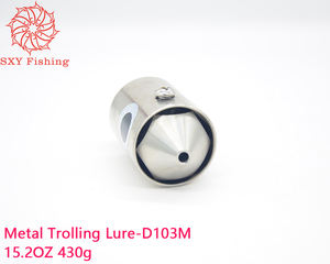 SXY pêche nouveau 2026 métal pêche à la traîne leurre gros jeu leurres appâts de pêche roi taille leurre en acier inoxydable tête appât 15.2OZ D103M 430g - Product Image 5
