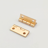 Mini Bisagra Oro Rosa 25180.8mm, Herraje Metálico al por Mayor de Fábrica para Joyeros, Cajas de Regalo, Cajas de Madera, Marcos de Fotos y Manualidades
