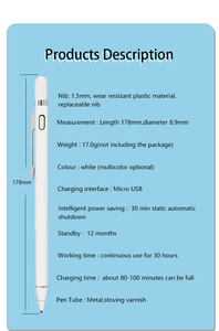ปากกาสไตลัสแบบแอคทีฟ USB สำหรับ <span class=keywords><strong>Xiaomi</strong></span> <span class=keywords><strong>Mi</strong></span> 5 Pad ปากกาสไตลัสความไวสูงสำหรับ Samsung Galaxy Tab A 10.5 นิ้ว - Product Image 2