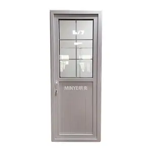 Fabricant de portes en pvc Porte à charnière verticale UPVC pour porte à gousset en PVC