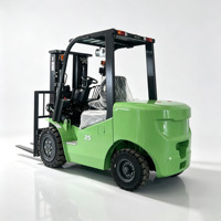Chariot élévateur électrique tout-terrain 4x4 4WD, chariot élévateur hors route de 3 tonnes avec batterie au lithium pour chantier et exploitation agricole
