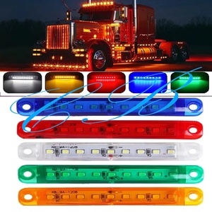 Couleur <span class=keywords><strong>arc</strong></span>-<span class=keywords><strong>en</strong></span>-<span class=keywords><strong>ciel</strong></span> LED marqueur latéral lumière mince pour caravane Bus Hiace Van remorque camion bateau LED voiture camion côté avertissement bord lampe - Product Image 5