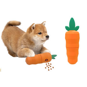 Es-pro çevre dostu köpek oyuncak gıda sınıf silikon havuç taşlama diş Pet dekompresyon anksiyete önleme kase ve besleyici - Product Image 4