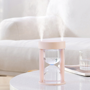 メーカー エアライト 寝室用LED電気式ホームミストソニックミニ砂時計型ルームスプレーH20ライト加湿器 充電式加湿器 - Product Image 2